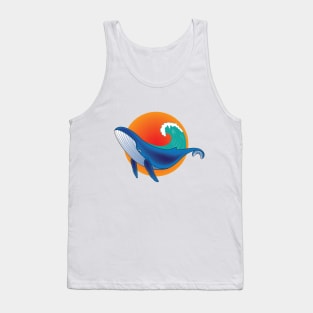 Whales and warm sun Tank Top